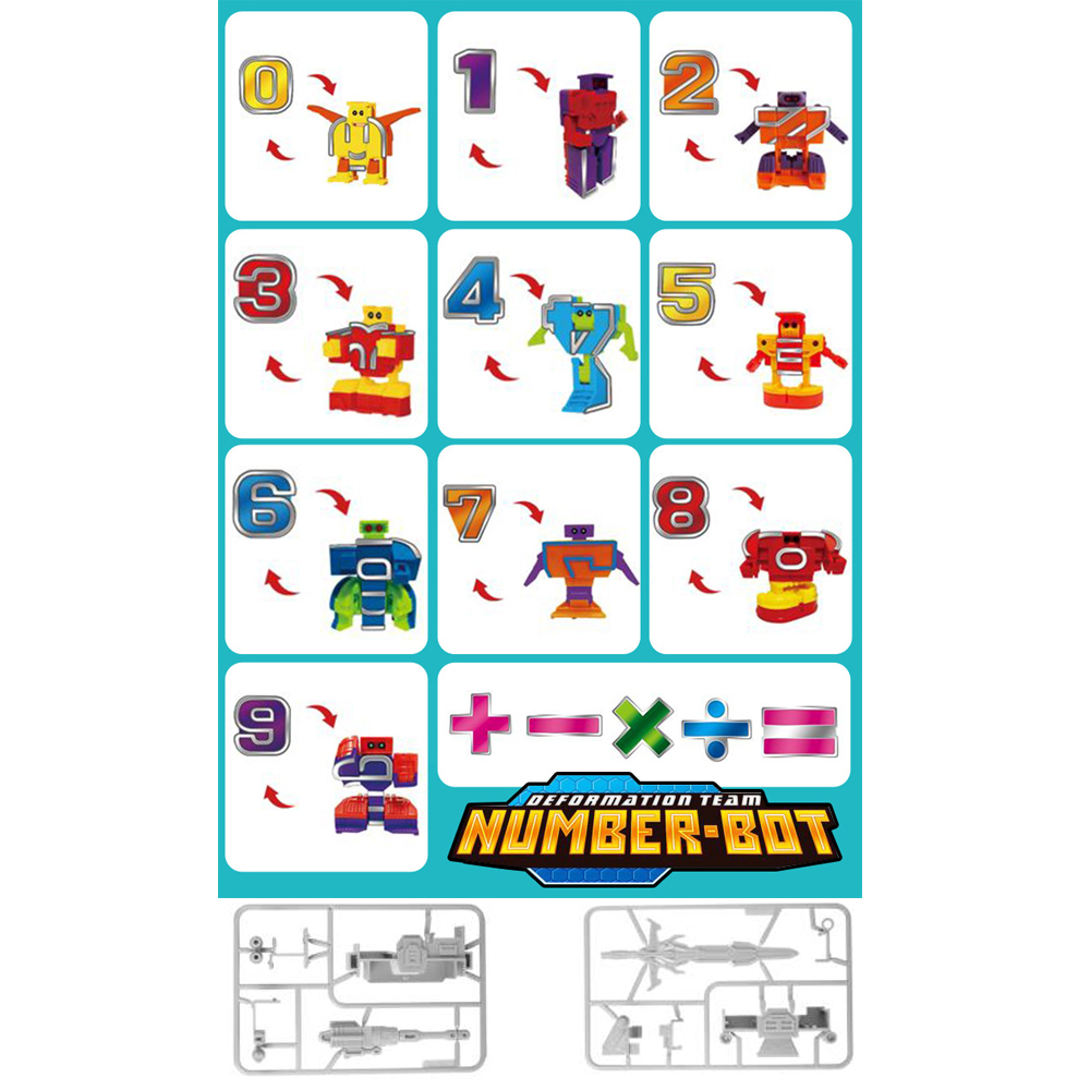 Number robot Toys, Digit Bots  - Kids First Education 评论和价格